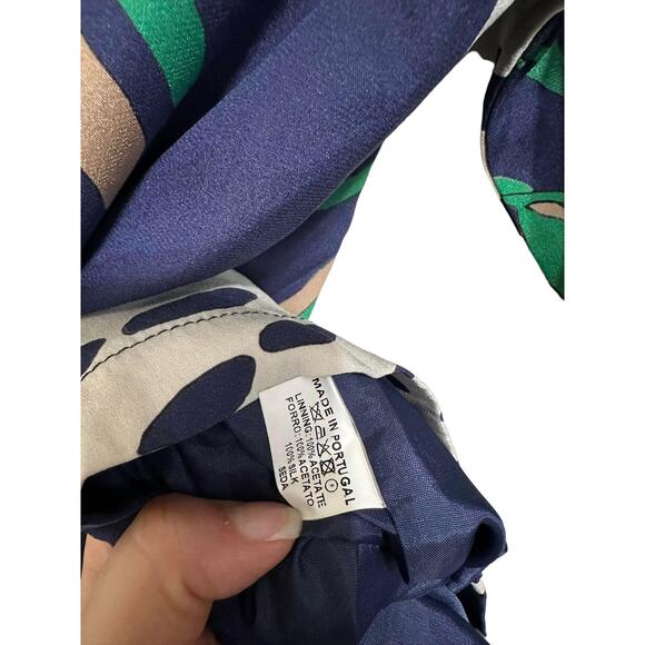 Vilagallo Womens Silk Floral Print 3/4 Sleeve Boho Shift Dress Casual Size 36 - Picture 7 of 9